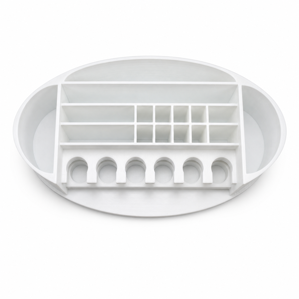 White Silhouette Cameo tool holder top-down view