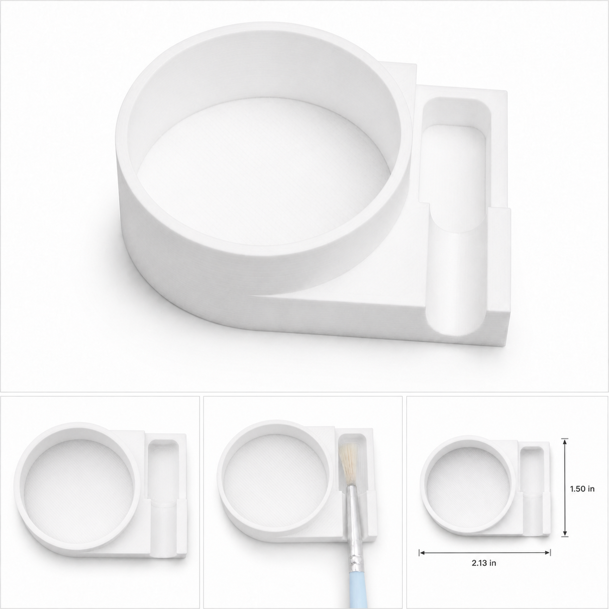Brush Rinse Trays with Brush Rest for Painting Kits | Bulk