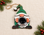 Santa Cam Gnome Christmas Ornament: Fun Holiday Tree Decoration