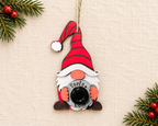 Santa Cam Gnome Christmas Ornament: Fun Holiday Tree Decoration