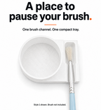 Brush Rinse Trays with Brush Rest for Painting Kits | Bulk