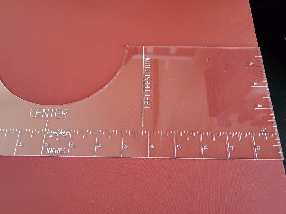 T-shirt alignment ruler - placement ruler - guide for HTV