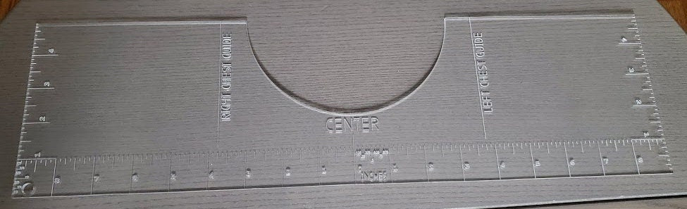 T-shirt alignment ruler - placement ruler - guide for HTV