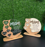 Personalized Gift for Mom or Grandma  Custom Family Name Plaque