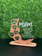 Personalized Gift for Mom or Grandma  Custom Family Name Plaque