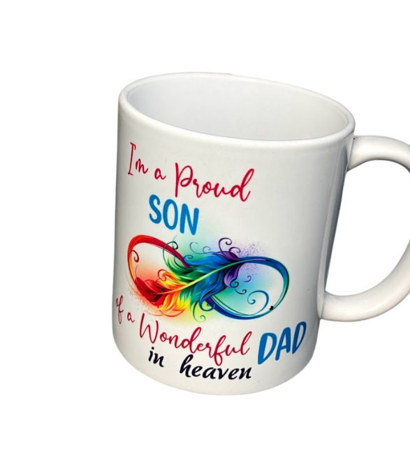 Remembering Dad Coffee Mug | Grief Gift |12OZ Mug| dishwasher & microwave safe