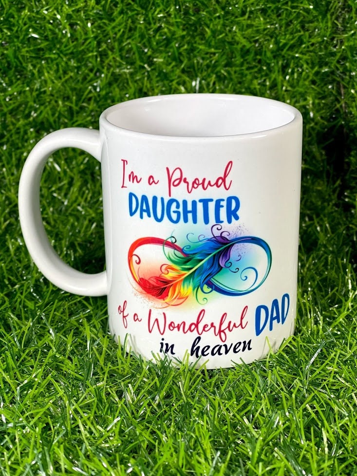 Remembering Dad Coffee Mug | Grief Gift |12OZ Mug| dishwasher & microwave safe