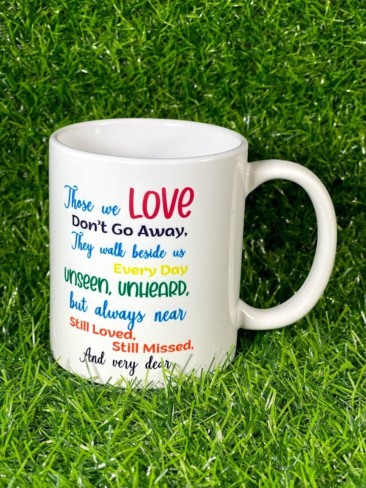 Remembering Dad Coffee Mug | Grief Gift |12OZ Mug| dishwasher & microwave safe