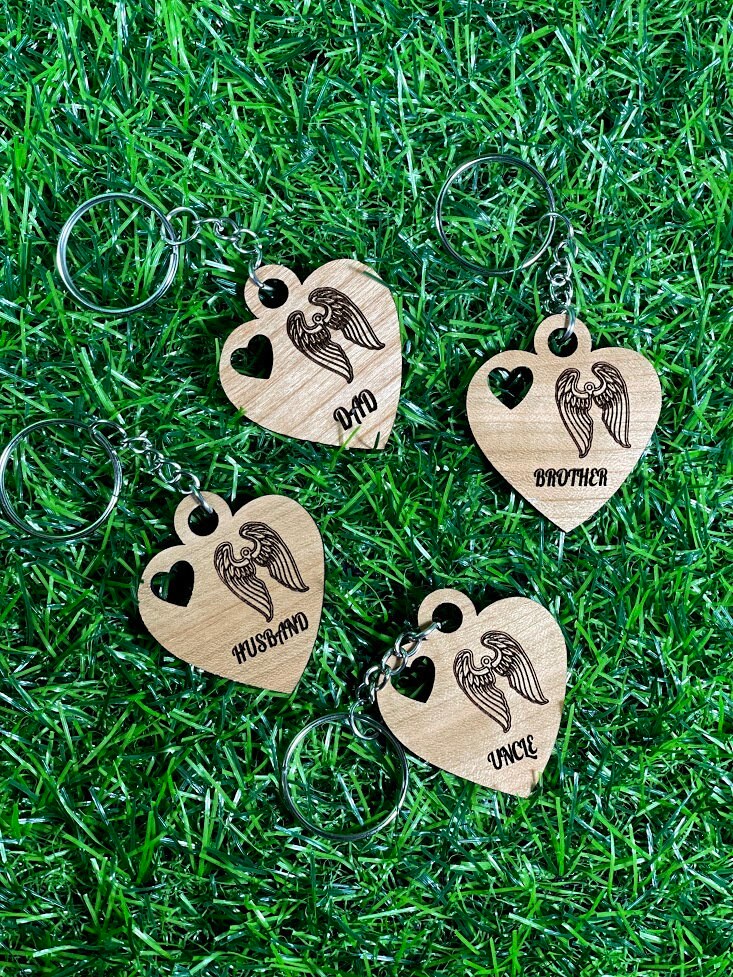 3PK Forever in my heart, Loss of a loved one, Memorial Gift, Keychain heart, Grief gift, Bereavement gift