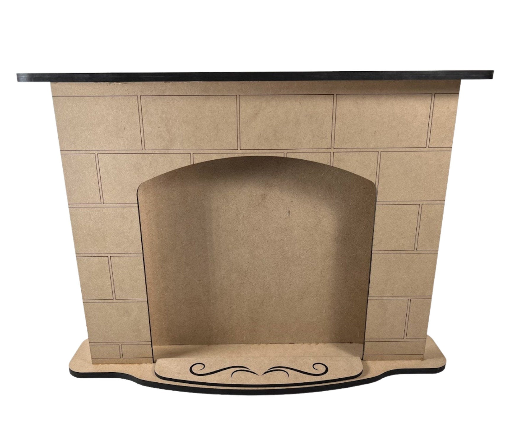 18in Doll Fireplace - Doll house furniture birch wood mdf 14" Doll 18" Doll