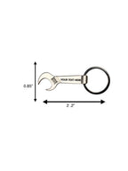 Personalized Wrench Bottle Opener Keychain Gift