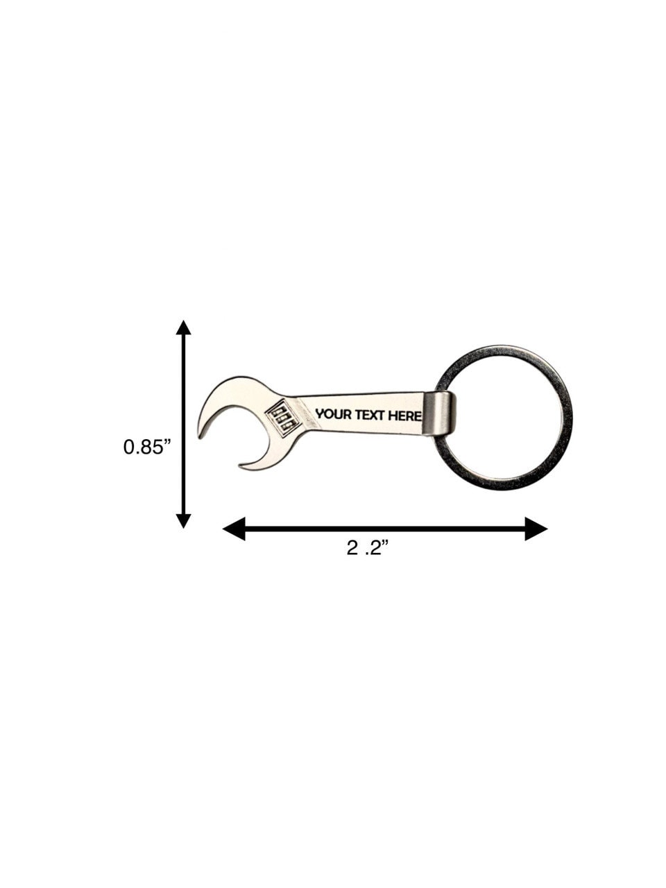 Personalized Wrench Bottle Opener Keychain Gift