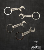 Personalized Wrench Bottle Opener Keychain Gift