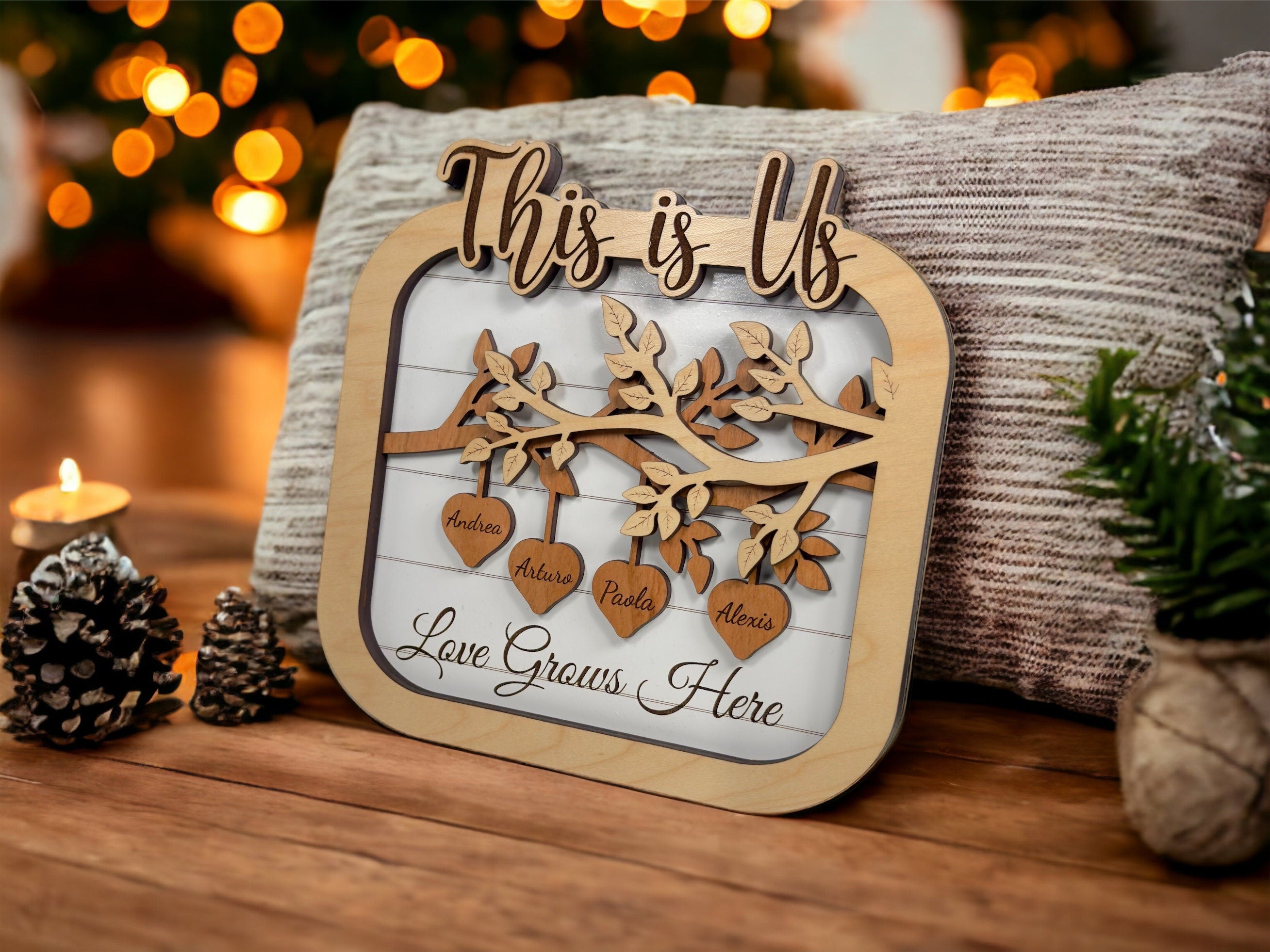 This is Us Family Personalized Plaque- Keepsake, family gift, Christmas gift,
