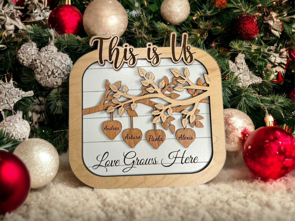 This is Us Family Personalized Plaque- Keepsake, family gift, Christmas gift,