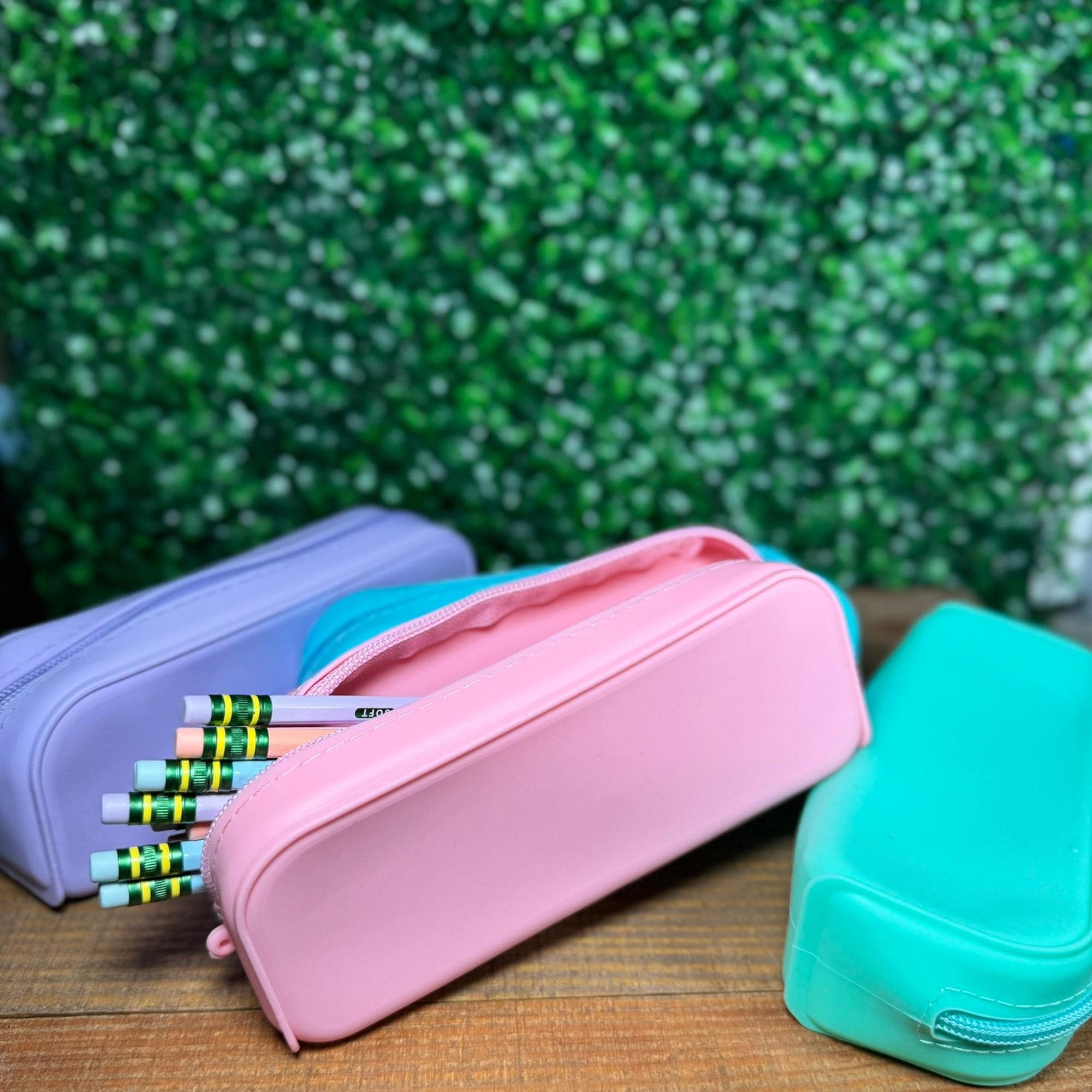 Personalized Pencil pouch Back to school Supplies for kids Pencil storage silicone case gift kids Colorful Pencil case gift for