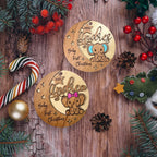 Baby's First Christmas Ornament, Custom Elephant Keepsake