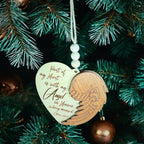 Personalized Angel Wing Memorial Christmas Ornament