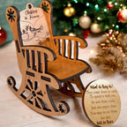 Christmas in Heaven Ornament  Memorial Rocking Chair Keepsake
