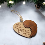 Personalized Angel Wing Memorial Christmas Ornament