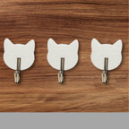 Cat Shaped Adhesive Wall Hook – Cute Home & Kitchen Decor