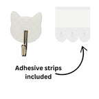 Cat Shaped Adhesive Wall Hook – Cute Home & Kitchen Decor