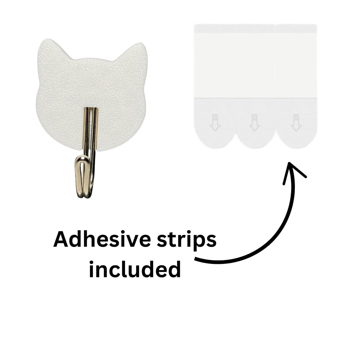 Cat Shaped Adhesive Wall Hook – Cute Home & Kitchen Decor