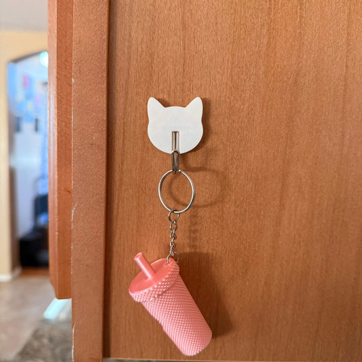 Cat Shaped Adhesive Wall Hook – Cute Home & Kitchen Decor