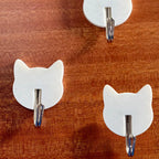 Cat Shaped Adhesive Wall Hook – Cute Home & Kitchen Decor