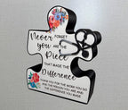 Thank You Gift for Healthcare Workers | Puzzle Piece Appreciation Gift | Personalized Nurse, Doctor Recognition Gift | Customizable Decor