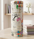 Bookish tumbler gift for reader featuring full wrap book library design on 20oz insulated cup