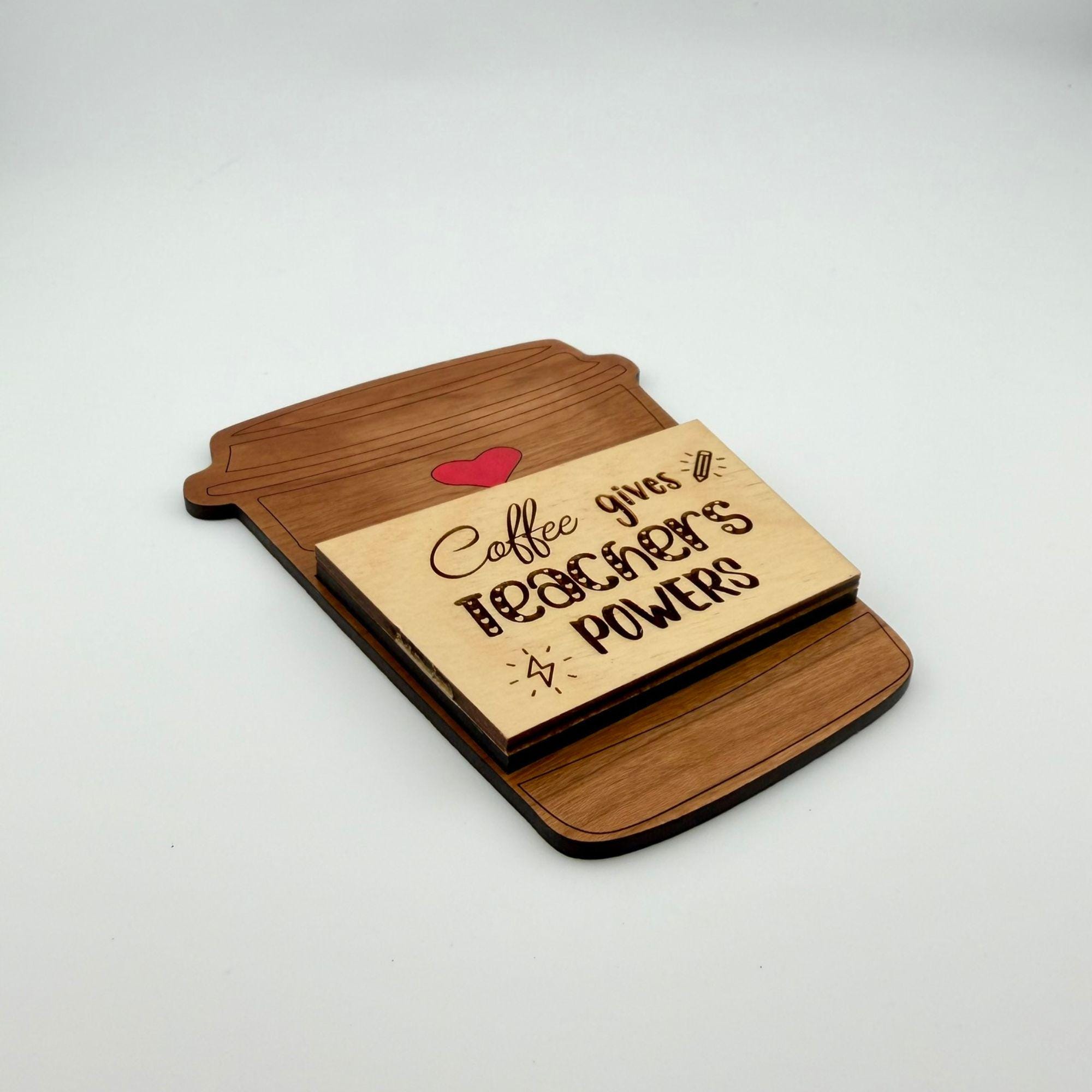 Teacher Gift Card Holder Coffee Cup Appreciation Gift