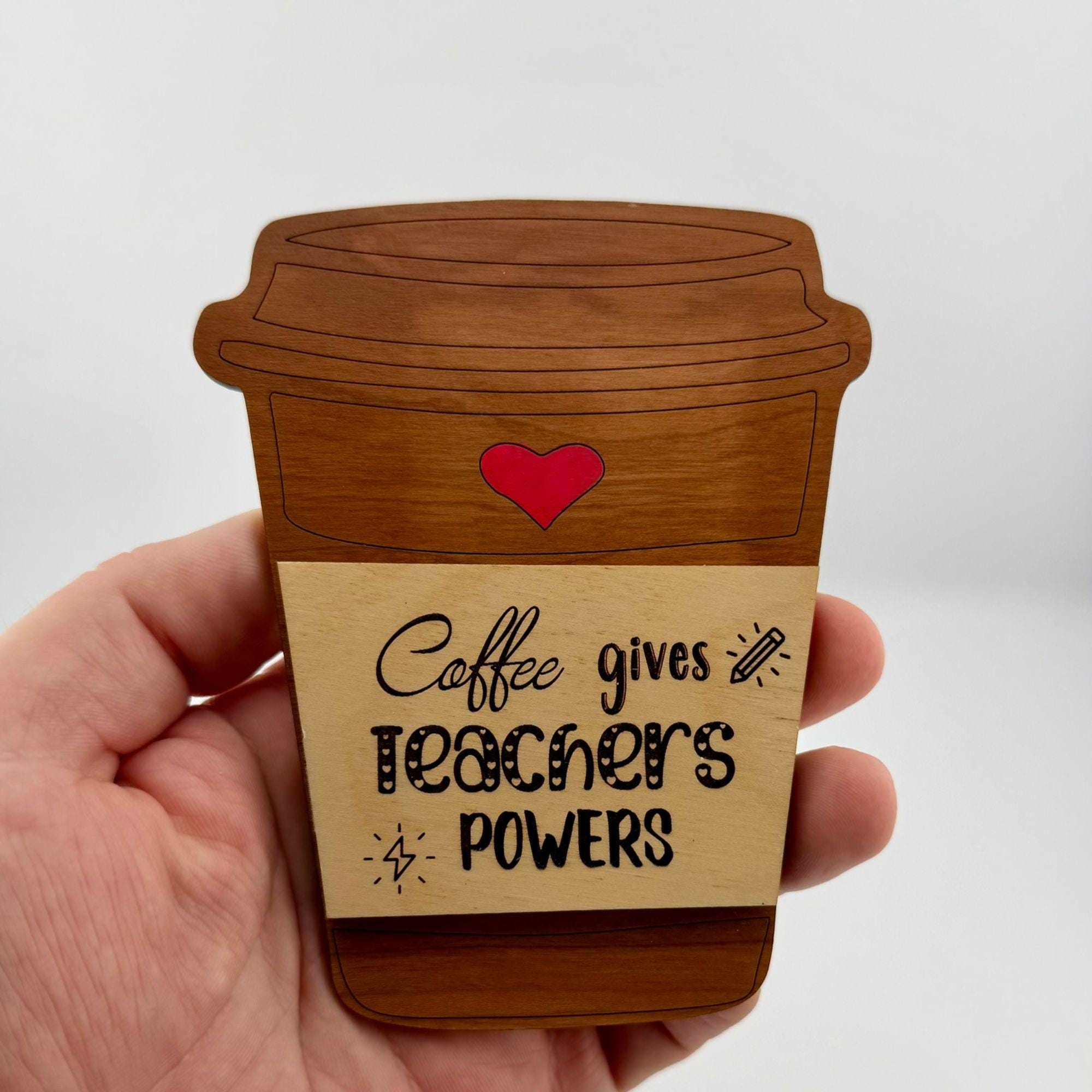 Teacher Gift Card Holder Coffee Cup Appreciation Gift