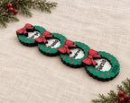 Personalized Family Name Christmas Ornament, Stacked Wooden Wreaths Keepsake