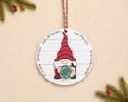 Personalized Gnome Christmas Ornament Custom Holiday Keepsake