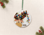 2026 Hand Painted Wood Christmas Ornaments, Santa, Snowman, Penguin, Deer