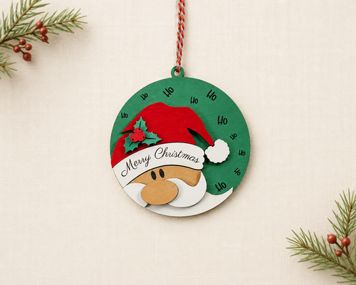 2026 Hand Painted Wood Christmas Ornaments, Santa, Snowman, Penguin, Deer