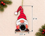 Santa Cam Gnome Christmas Ornament: Fun Holiday Tree Decoration