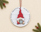 Personalized Gnome Christmas Ornament Custom Holiday Keepsake