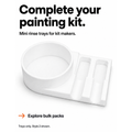 Brush Rinse Trays with Brush Rest for Painting Kits | Bulk