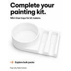 Brush Rinse Trays with Brush Rest for Painting Kits | Bulk